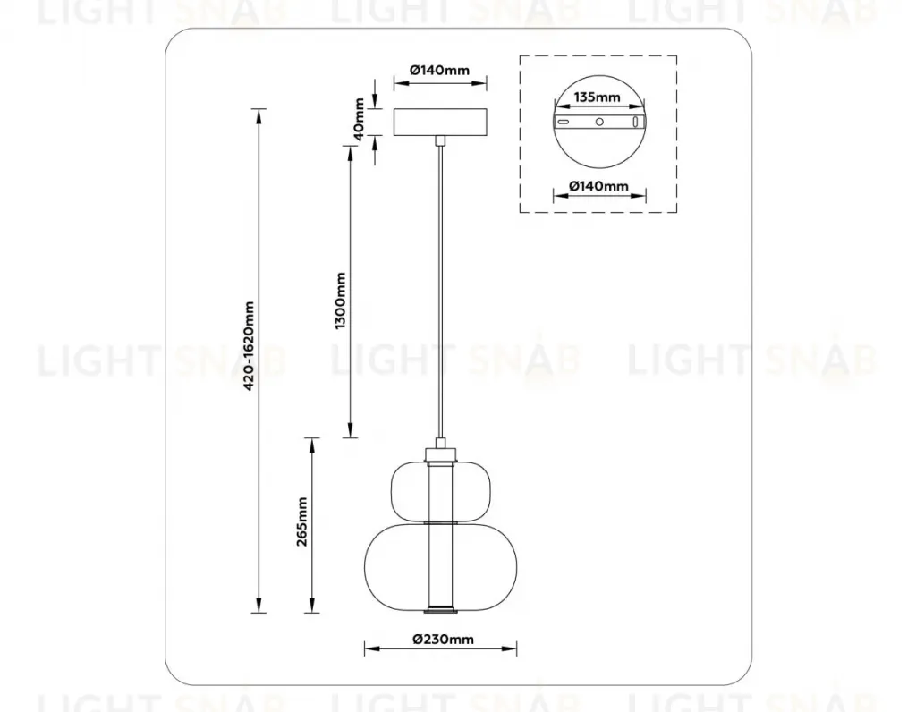 Подвесной светильник Ambrella Light High Light Modern LH11051 LH11051