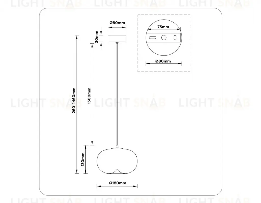 Подвесной светильник Ambrella Light High Light Modern LH11082 LH11082