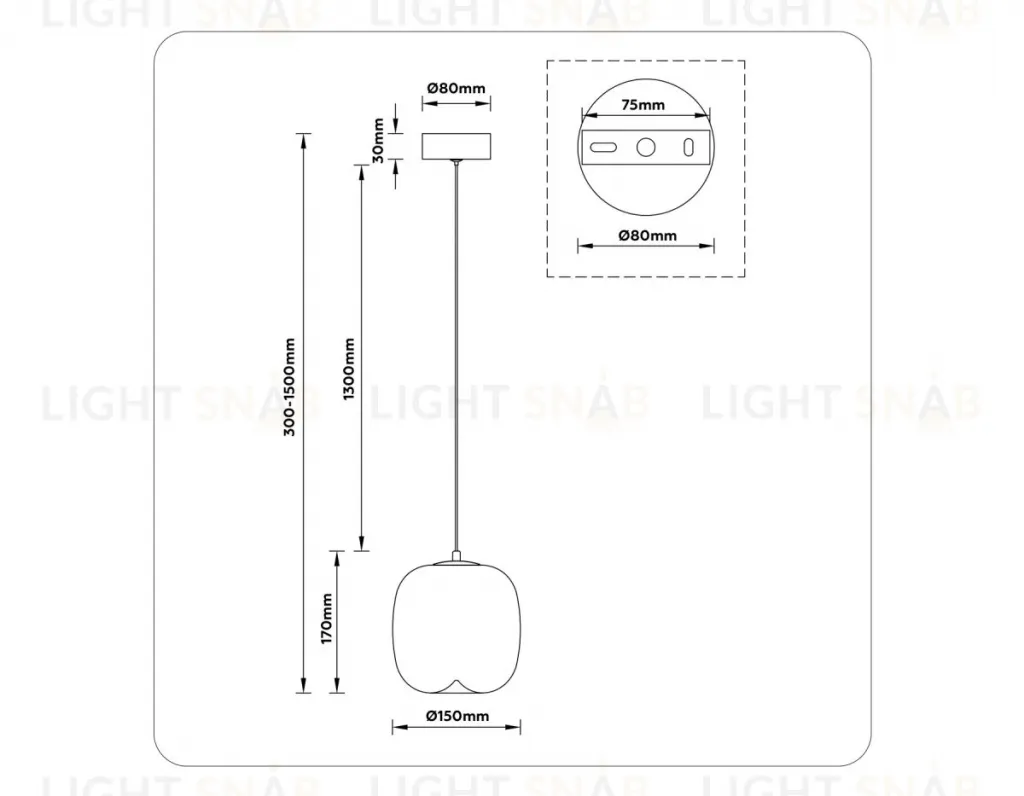 Подвесной светильник Ambrella Light High Light Modern LH11091 LH11091