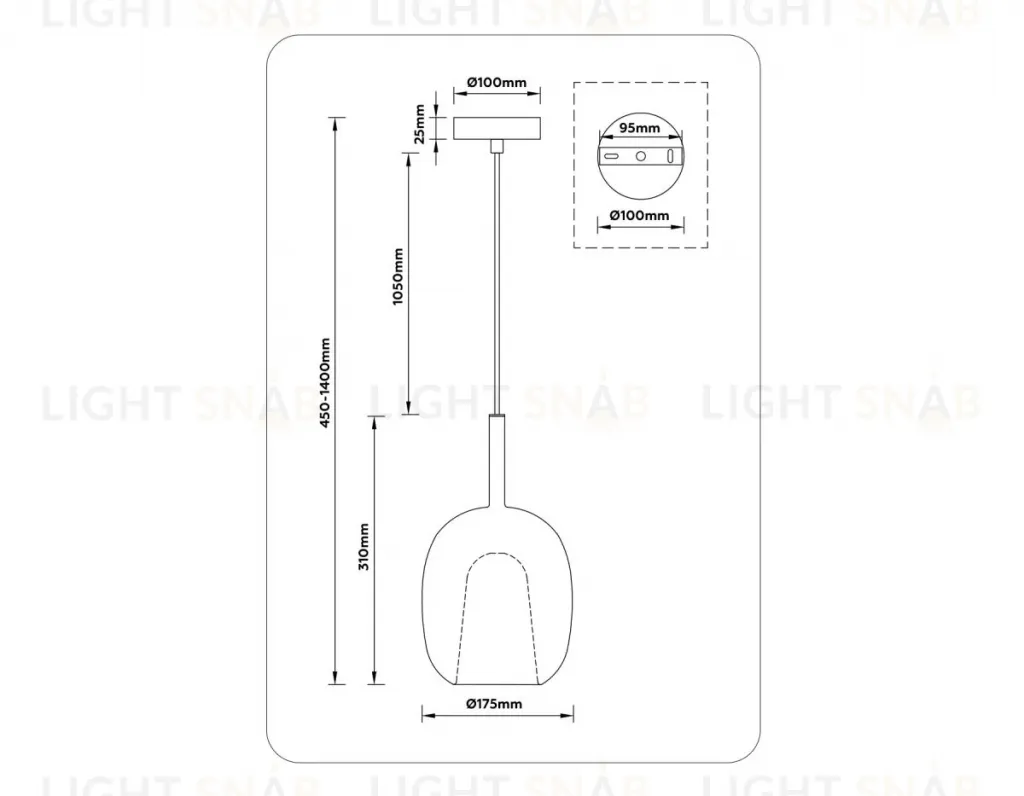 Подвесной светильник Ambrella Light High Light Modern LH11125 LH11125