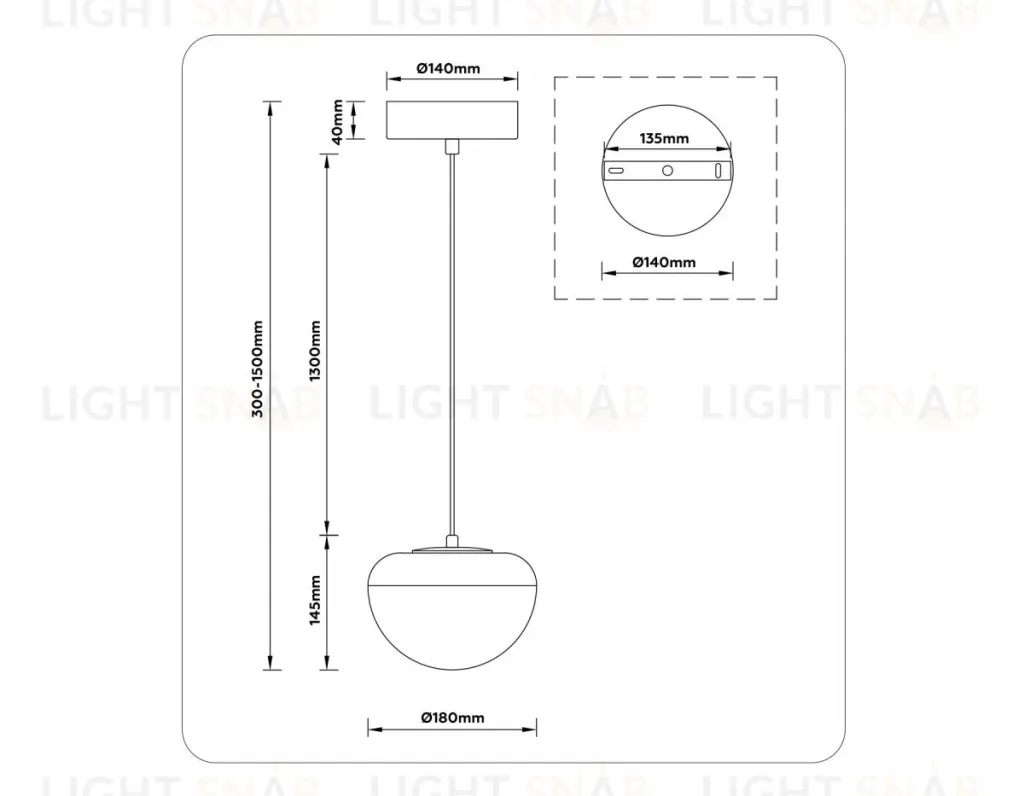 Подвесной светильник Ambrella Light High Light Modern LH12001 LH12001