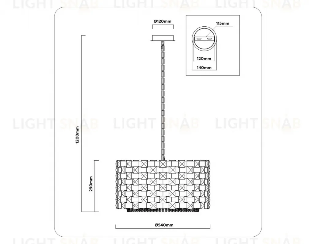 Подвесная люстра Ambrella Light High Light Crystal LH41003 LH41003