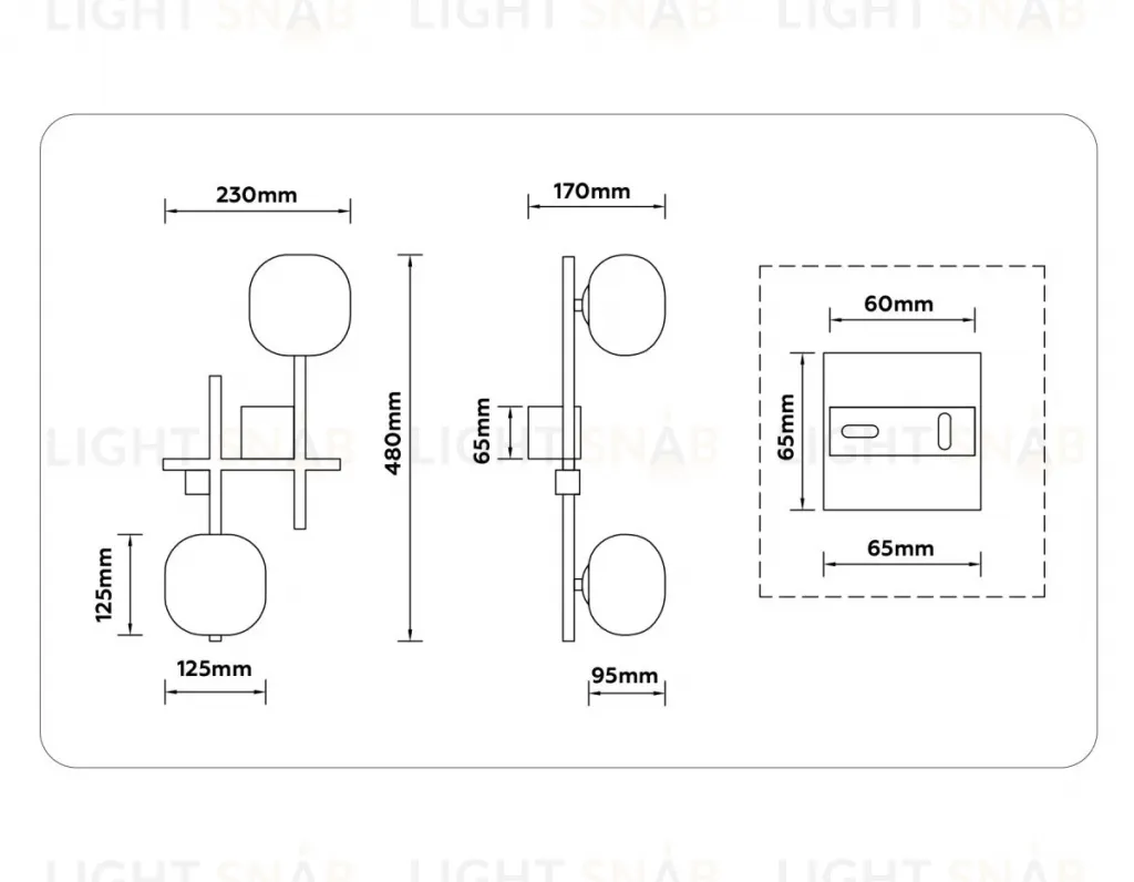 Настенный светильник Ambrella Light High Light Modern LH51019 LH51019