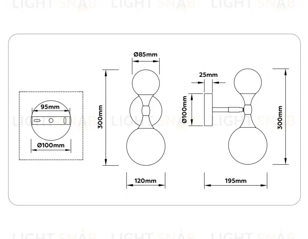 Бра Ambrella Light High Light Modern LH51053 LH51053