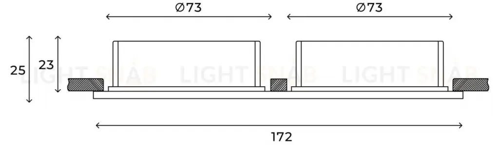 Встраиваемый светильник Hesby Lighting Eclipse HSBL_0111 HSBL_0111