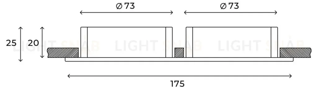 Встраиваемый светильник Hesby Lighting Breeze HSBL_0098 HSBL_0098