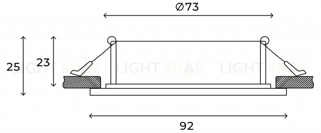 Встраиваемый светильник Hesby Lighting Eclipse HSBL_0112 HSBL_0112