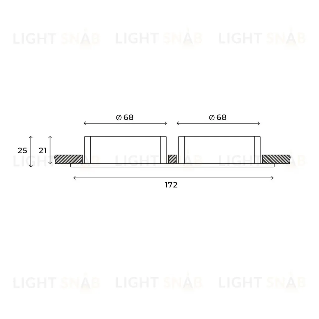 Встраиваемый светильник Hesby Lighting Atlas HSBL_0117 HSBL_0117