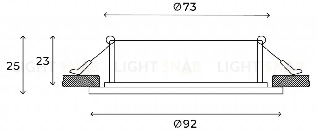 Встраиваемый светильник Hesby Lighting Eclipse HSBL_0110 HSBL_0110