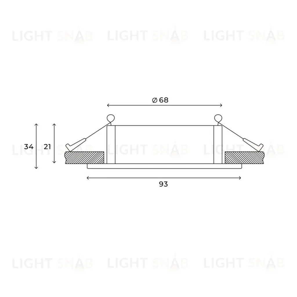 Встраиваемый светильник Hesby Lighting Bodo HSBL_0106 HSBL_0106