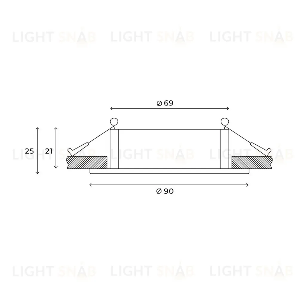 Встраиваемый светильник Hesby Lighting Atlas HSBL_0103 HSBL_0103