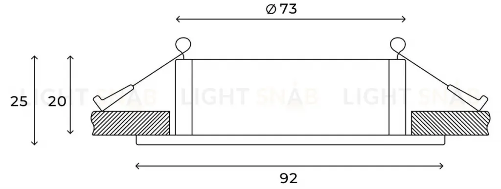 Встраиваемый светильник Hesby Lighting Breeze HSBL_0099 HSBL_0099