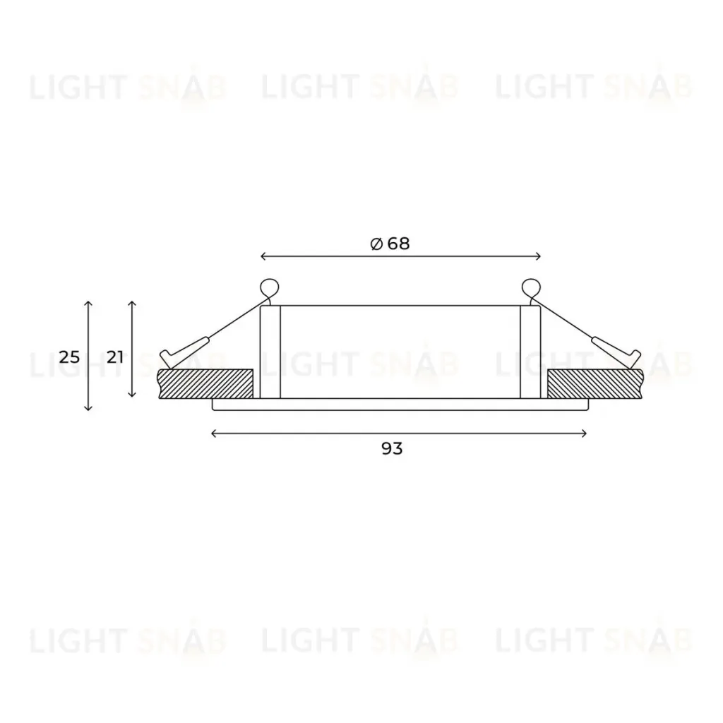 Встраиваемый светильник Hesby Lighting Atlas HSBL_0118 HSBL_0118