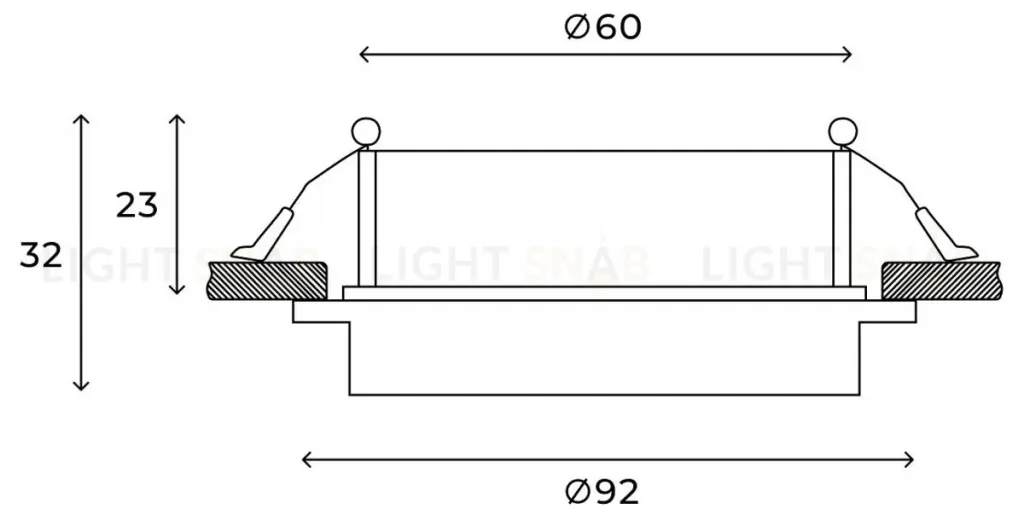 Встраиваемый светильник Hesby Lighting Vestby HSBL_0119 HSBL_0119