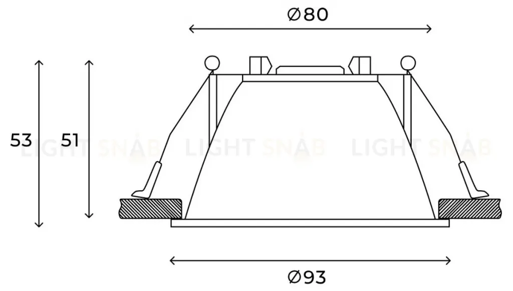 Встраиваемый светильник Hesby Lighting Odda HSBL_0114 HSBL_0114