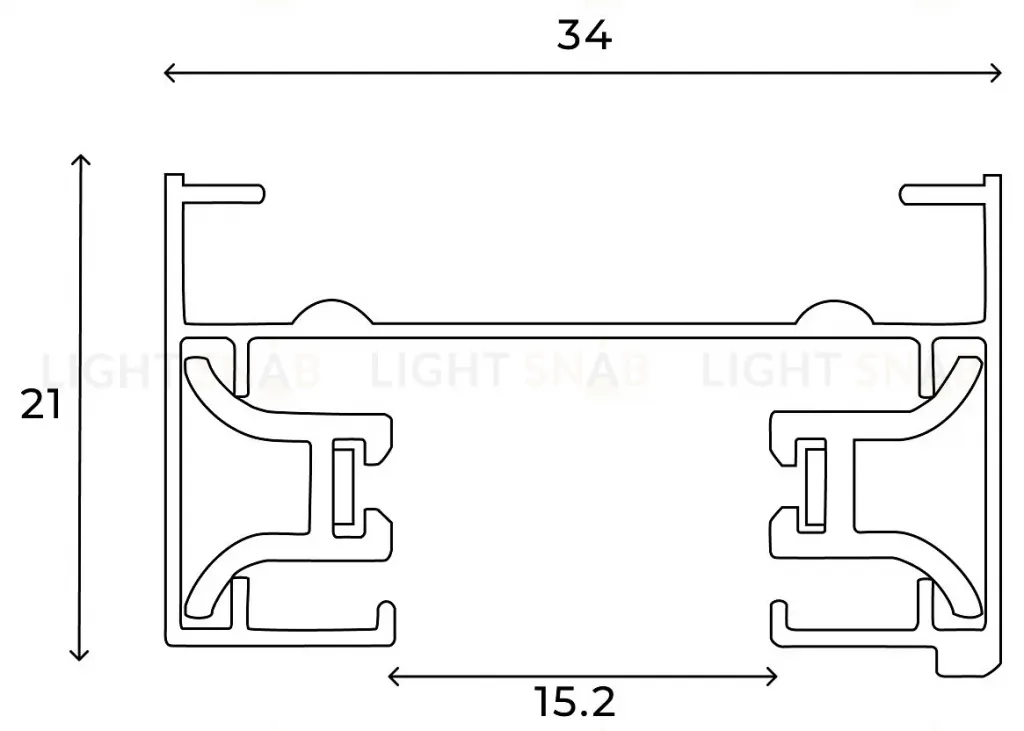 Шинопровод однофазный накладной Hesby Lighting Skylite HSBL_0027 HSBL_0027