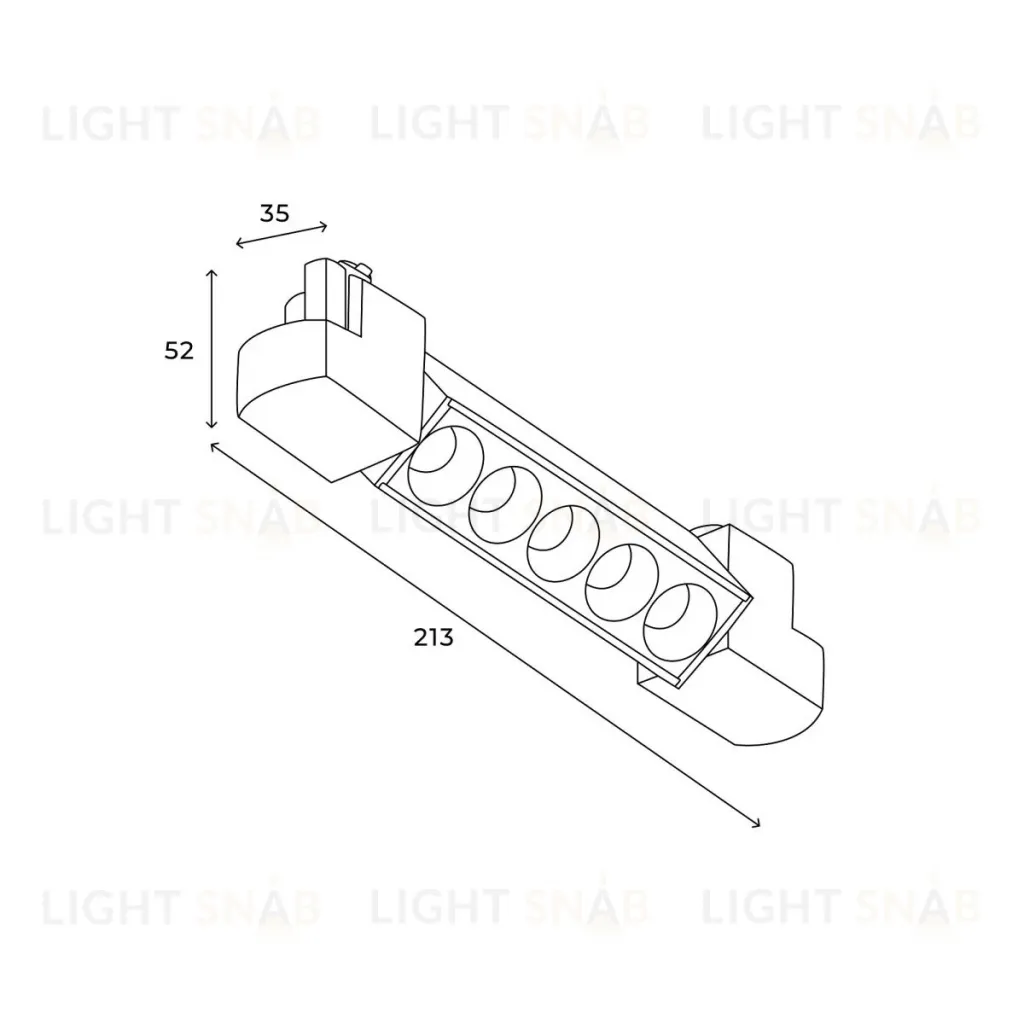 Трековый однофазный светильник Hesby Lighting Skylite HSBL_0047 HSBL_0047