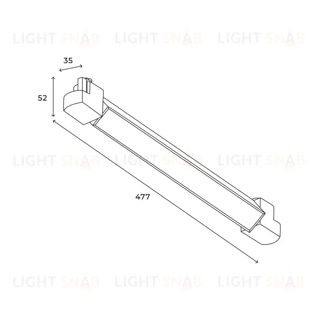 Трековый однофазный светильник Hesby Lighting Skylite HSBL_0021 HSBL_0021