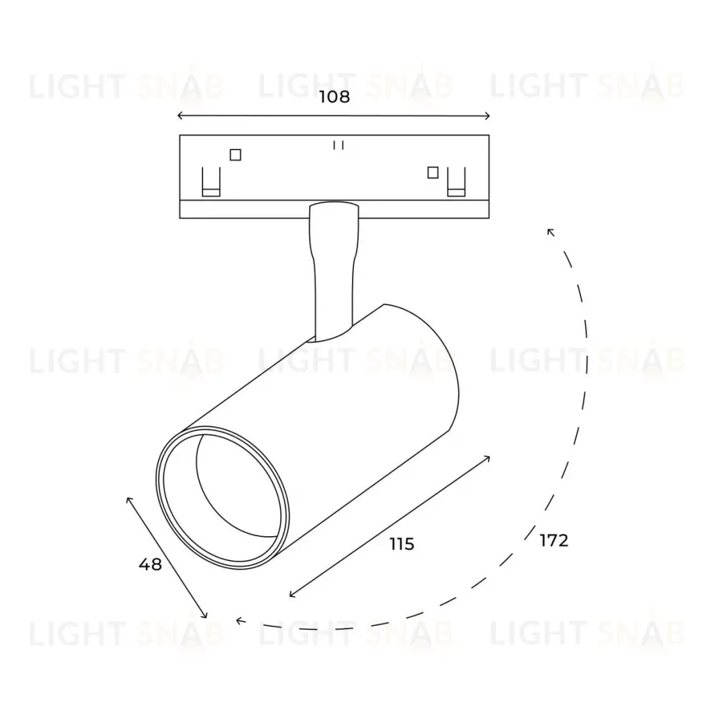 Трековый магнитный светильник Hesby Lighting ElDeko HSBL_0077 HSBL_0077
