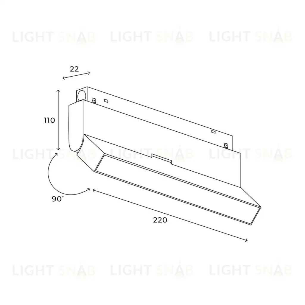 Трековый магнитный светильник Hesby Lighting ElDeko HSBL_0083 HSBL_0083