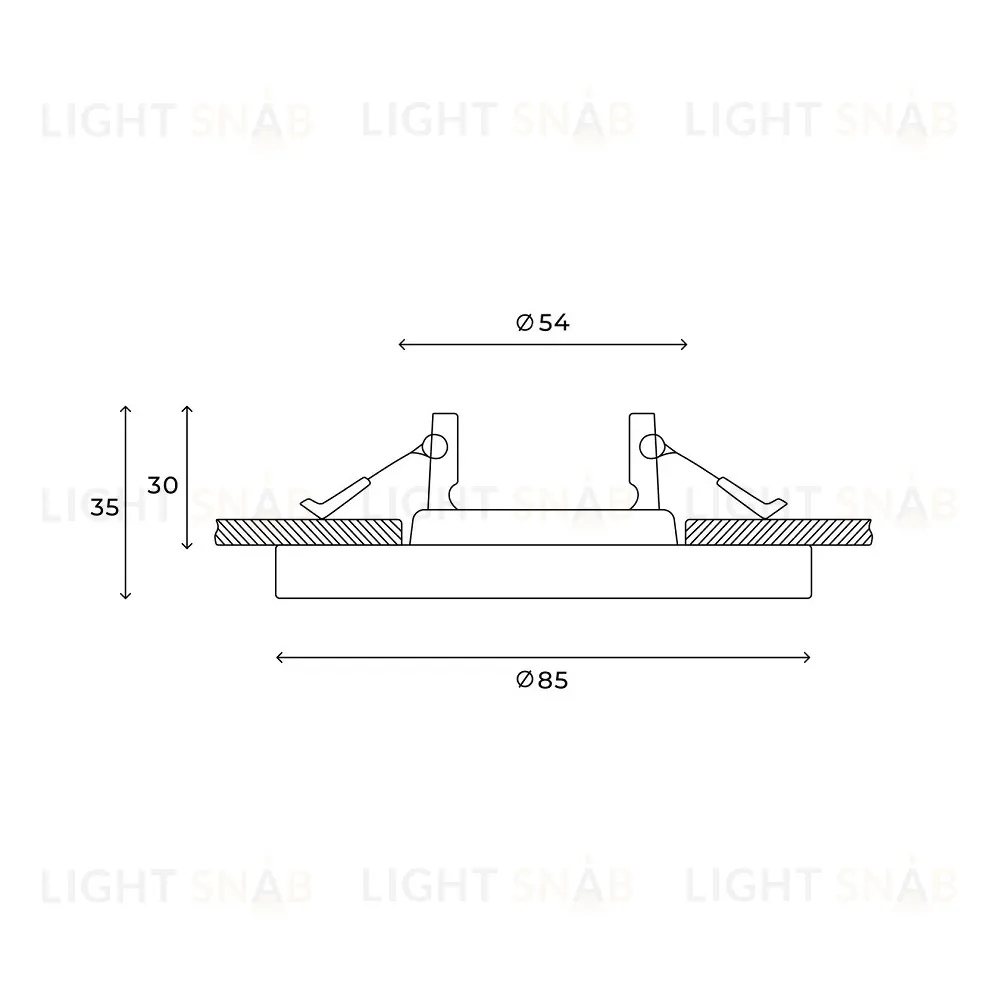 Встраиваемый светильник Hesby Lighting Clarity HSBL_0133 HSBL_0133
