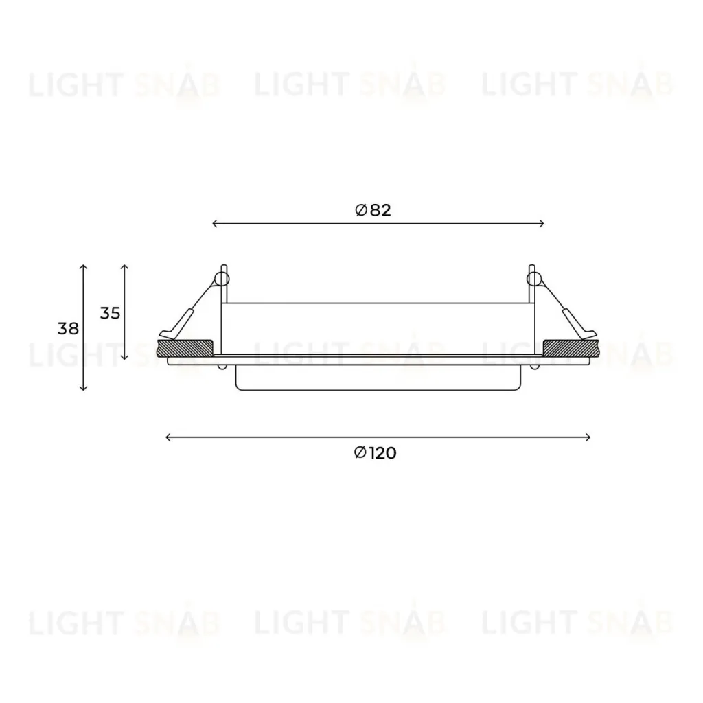Встраиваемый светильник Hesby Lighting Aurora HSBL_0132 HSBL_0132
