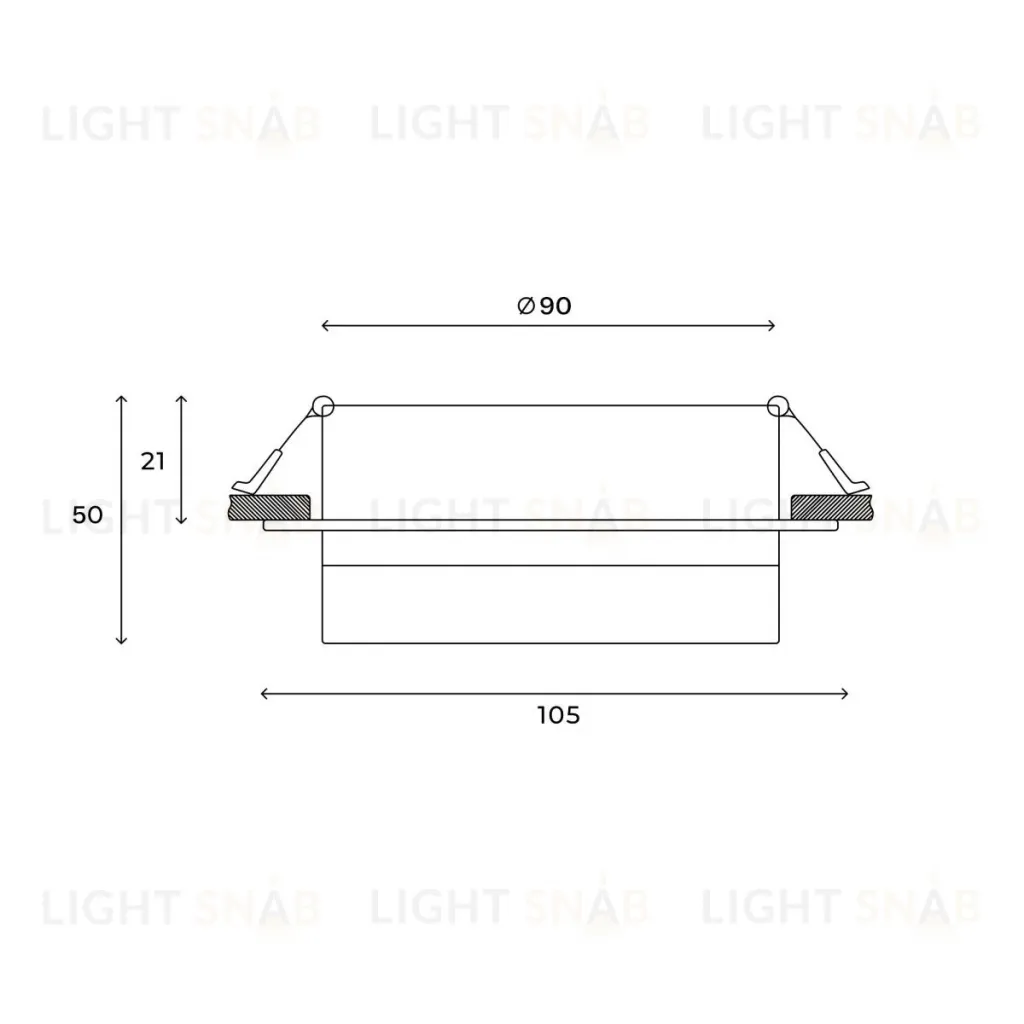 Встраиваемый светильник Hesby Lighting Nimbus HSBL_0130 HSBL_0130