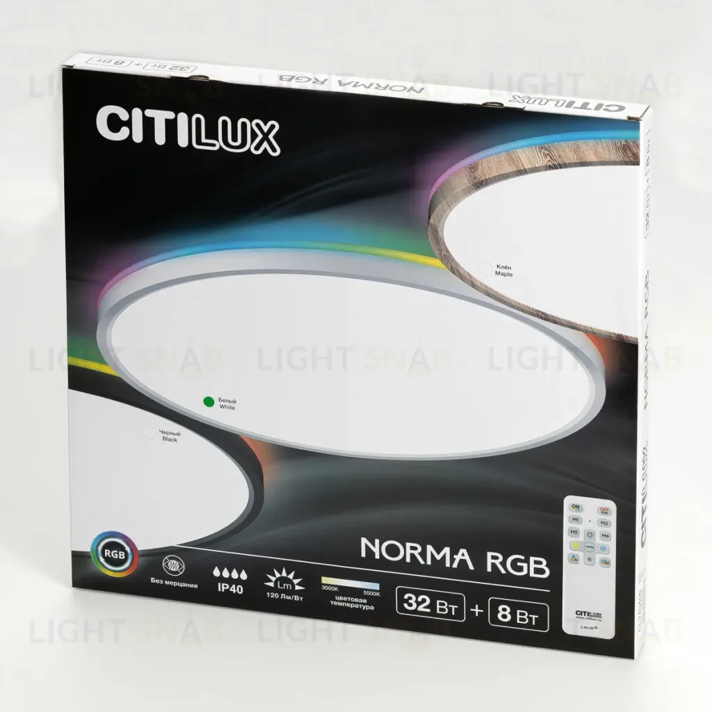 Потолочный светильник Citilux Norma LED RGB CL749400 CL749400