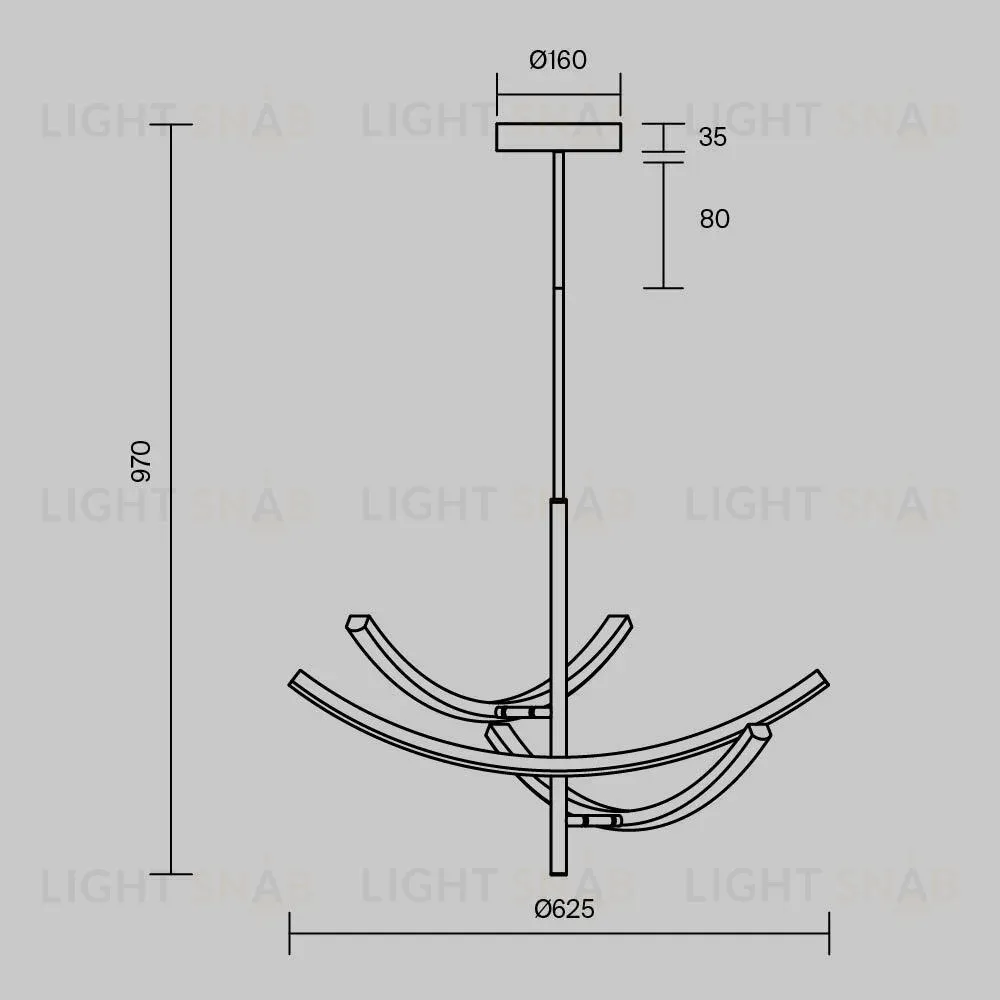 Подвесной светильник Maytoni Wabi MOD428PL-L27BK MOD428PL-L27BK