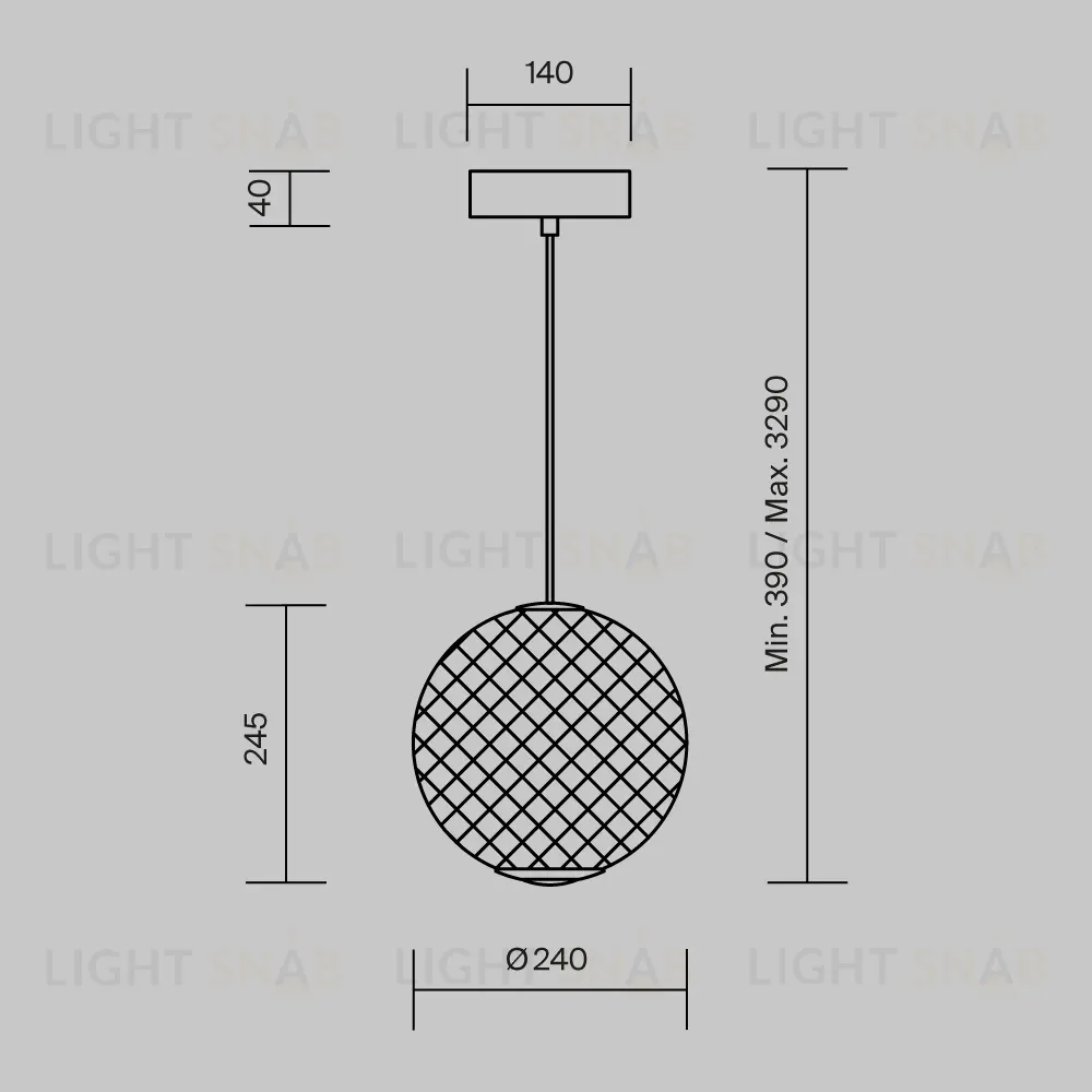 Подвесной светильник Maytoni Bruma MOD397PL-L12B3K MOD397PL-L12B3K