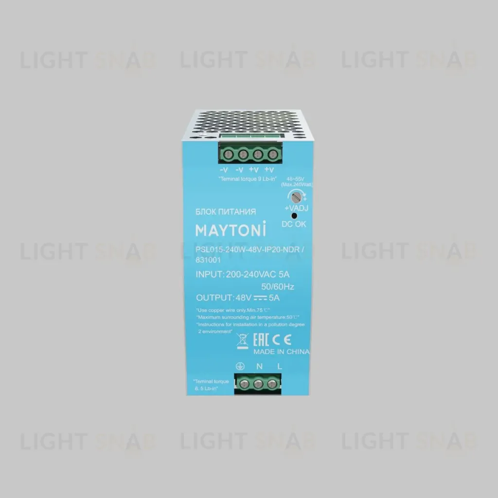Блок питания Maytoni PSL015 240Вт 48В IP20 831001 831001