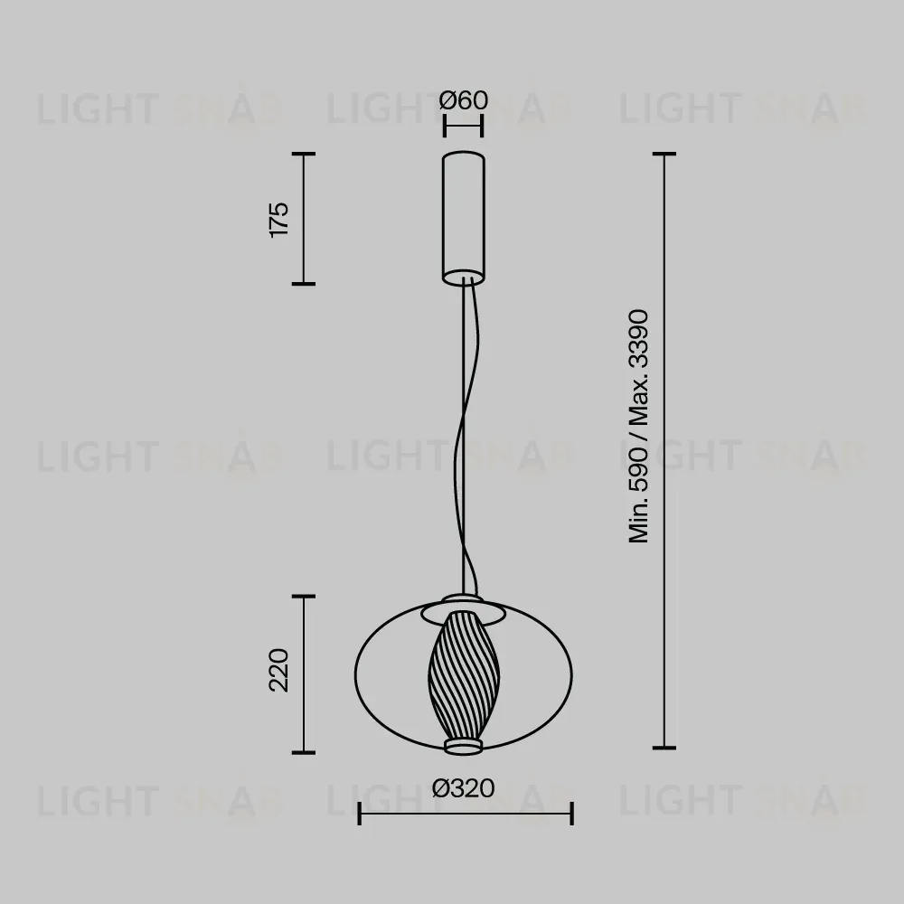 Подвесной светильник Maytoni Memetics MOD406PL-L8W3K MOD406PL-L8W3K