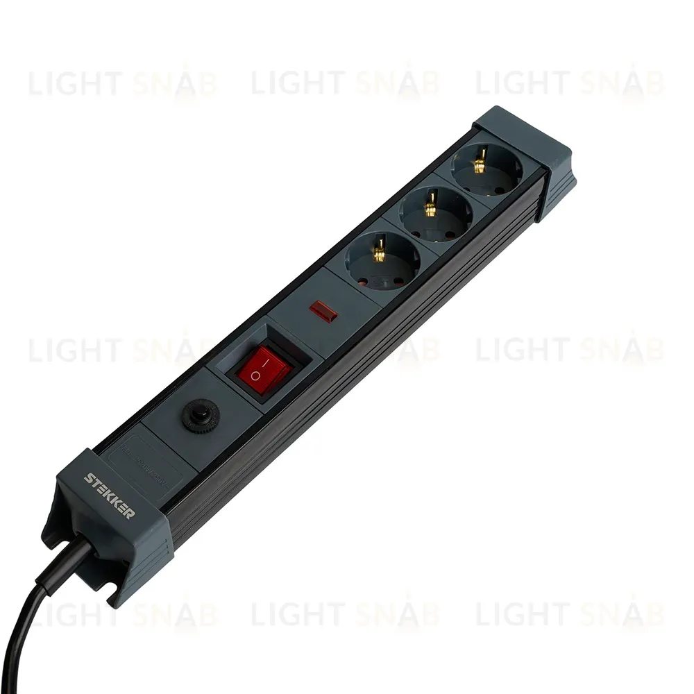 Сетевой фильтр 3-местный с/з Stekker Techno HM22-31-05 50155 50155