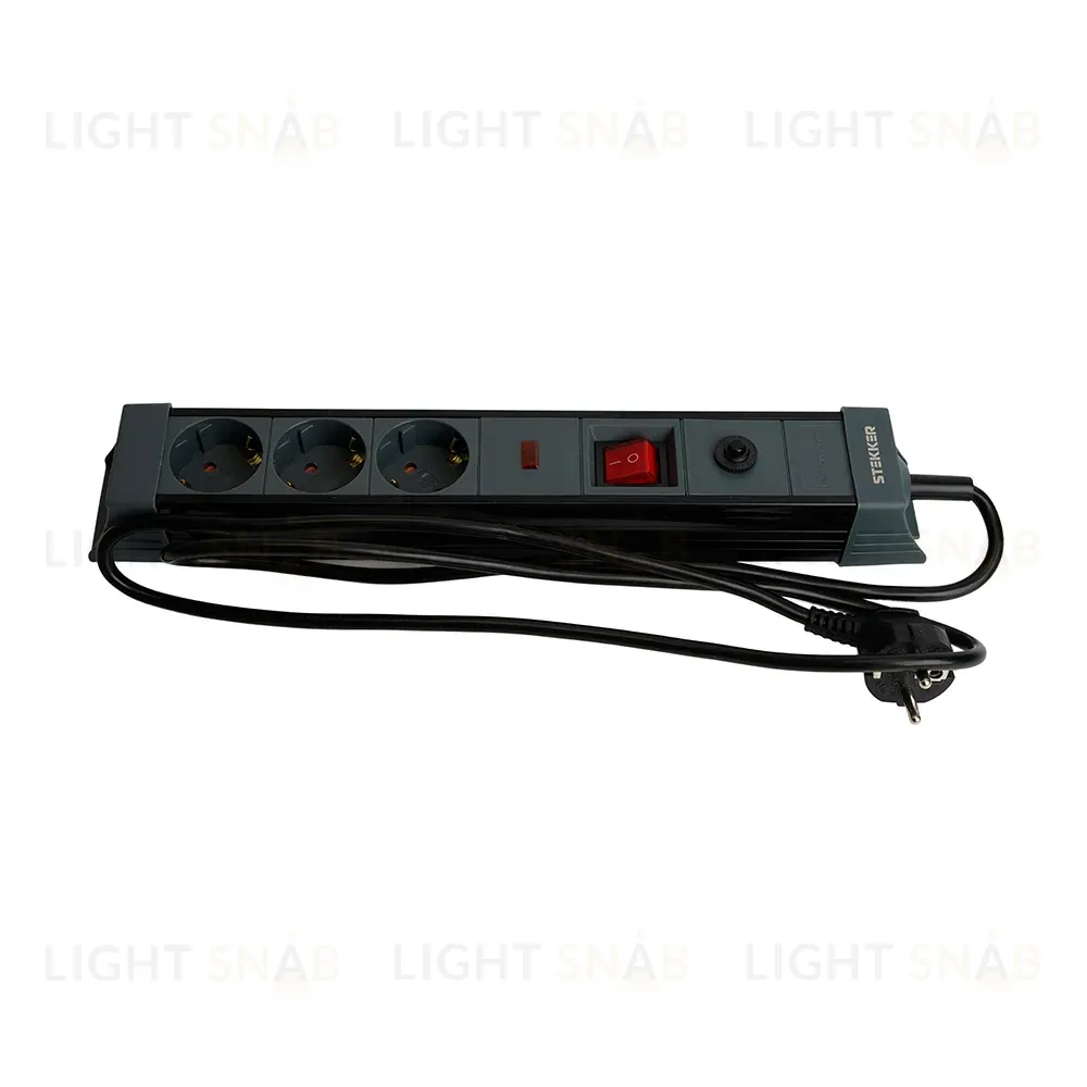 Сетевой фильтр 3-местный с/з Stekker Techno HM22-31-05 50155 50155