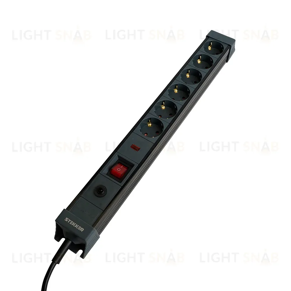 Сетевой фильтр 6-местный с/з Stekker Techno HM22-61-02 50159 50159