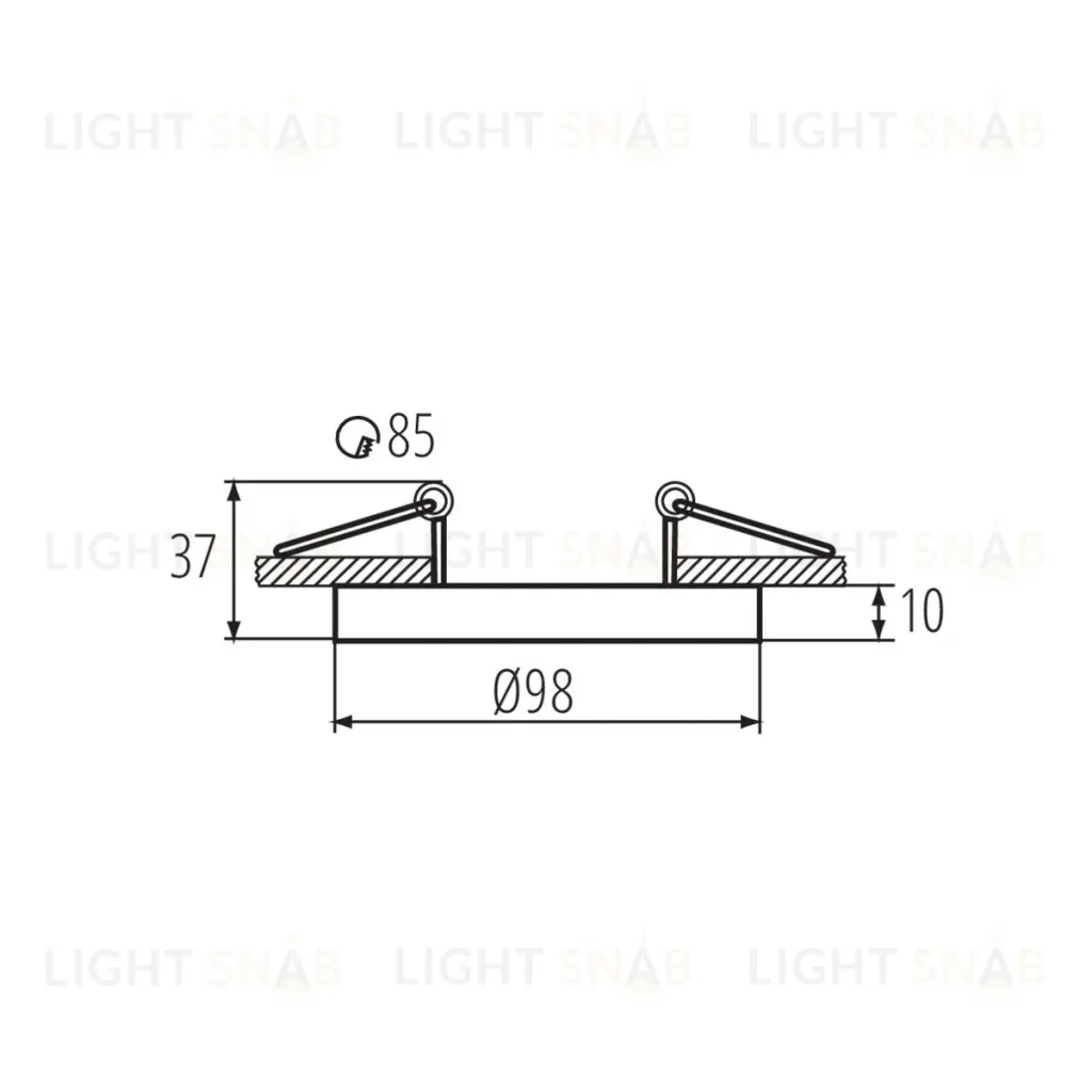 Встраиваемый светильник Kanlux Tiny Bord 37168 37168