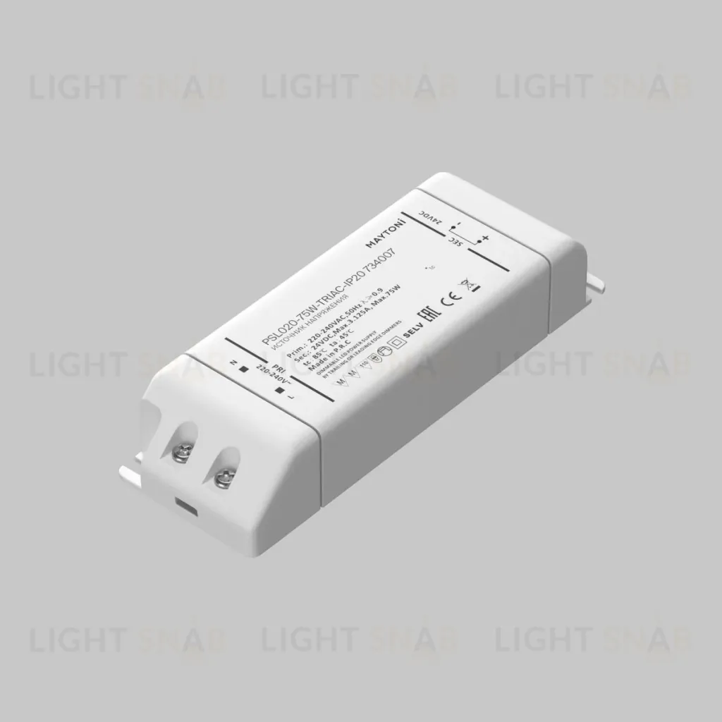 Источник напряжения Maytoni Triac 75Вт DC24В IP20 734007 734007