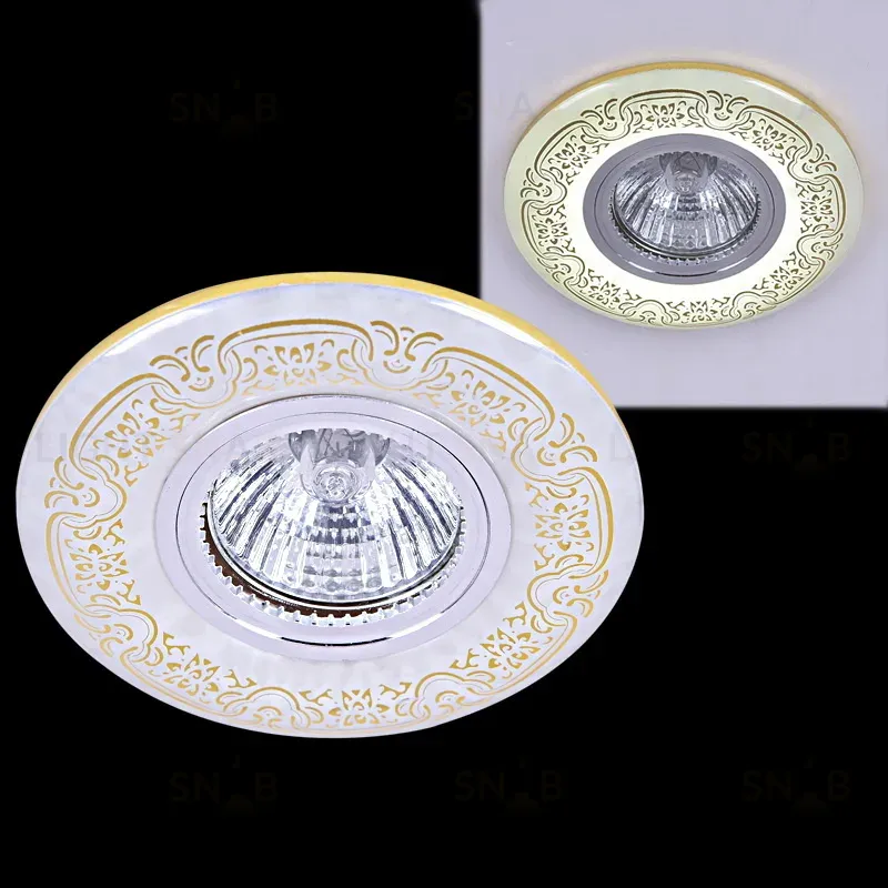 Встраиваемый светильник Reluce 09502-9.0-001MN MR16+LED3W WH/GD 09502-9.0-001MN MR16+LED3W WH/GD