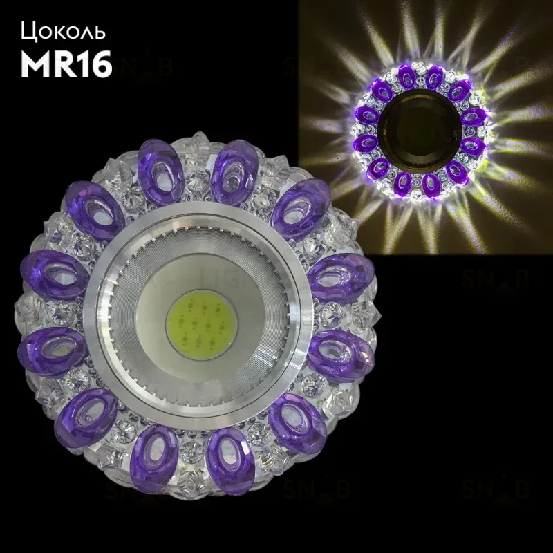 Встраиваемый светильник Reluce 42225-9.0-001PL MR16+LED3W CL/PP 42225-9.0-001PL MR16+LED3W CL/PP
