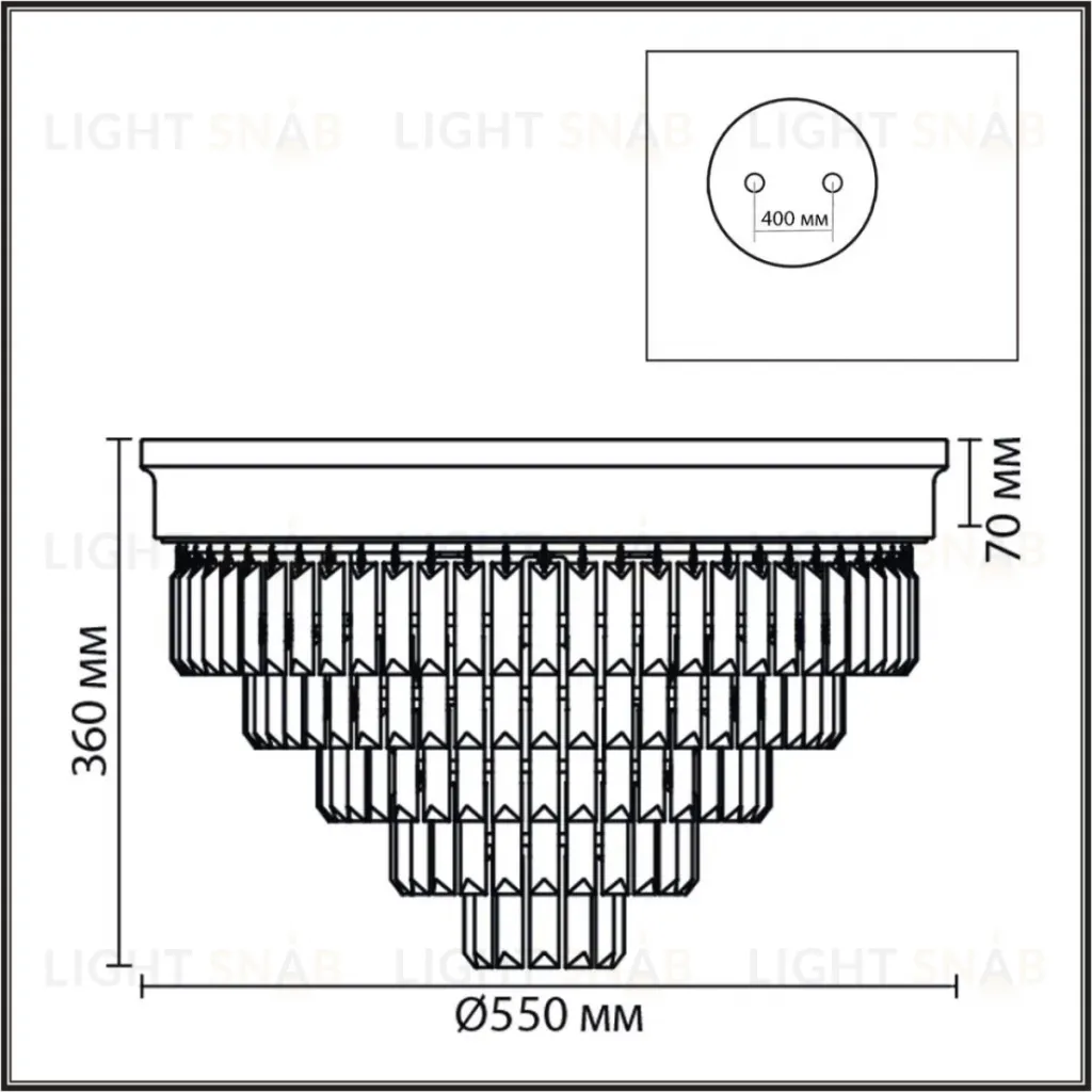 Потолочная люстра Lumion Classi Zaha 5257/8C 5257/8C