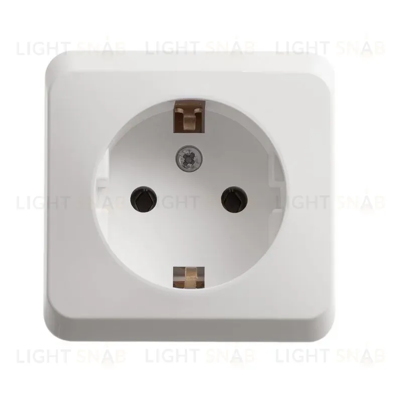 Розетка 1-ая с/з без шторок Systeme Electric Этюд наруж PA16-003B PA16-003B