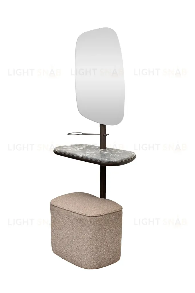 Зеркало с полкой и пуфом Garda Decor 58DB-23177 58DB-23177