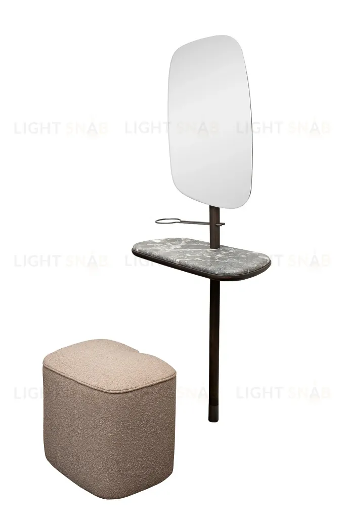 Зеркало с полкой и пуфом Garda Decor 58DB-23177 58DB-23177