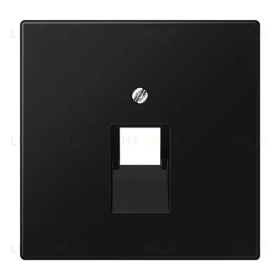 Накладка для комп./тлф. розетки, 1-ная JUNG черный LS990 LS969-1UASWM LS969-1UASWM