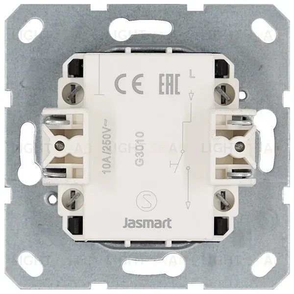 Звонковый механизм 10A с накладкой цвет Тауп Jasmart G3010T G3010T