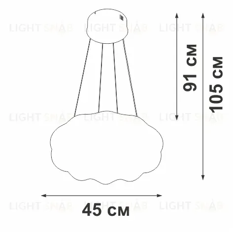 Подвесная люстра Vitaluce V2112DT-0/1S V2112DT-0/1S
