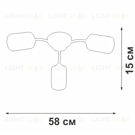 Потолочная люстра Vitaluce V2558-1/3PL V2558-1/3PL