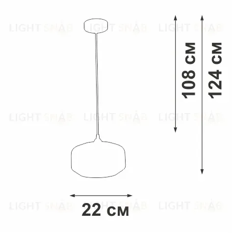Подвесной светильник Vitaluce V2559-1/1S V2559-1/1S