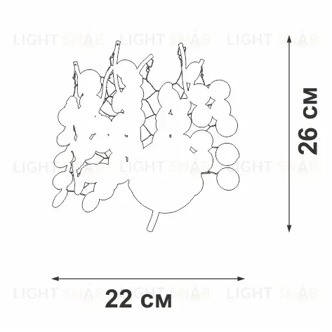 Настенный светильник Vitaluce V2832-1/2A V2832-1/2A