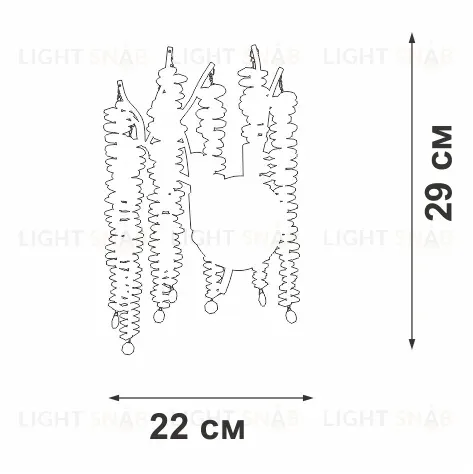 Настенный светильник Vitaluce V28551-1/2A V28551-1/2A